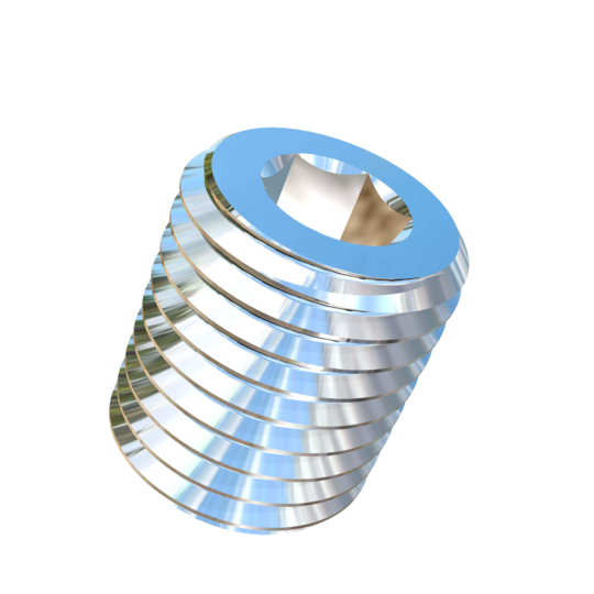 Titanium 1-3/8-6 X 1-3/4 inch UNC Allied Titanium Set Screw, Socket Drive with Cup Point